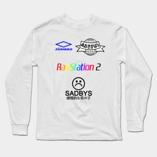 raystation sports vaporwave aesthetics Long Sleeve T-Shirt